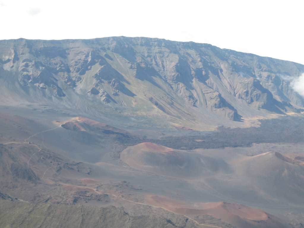 Over the lip of Haleakala by John McCall