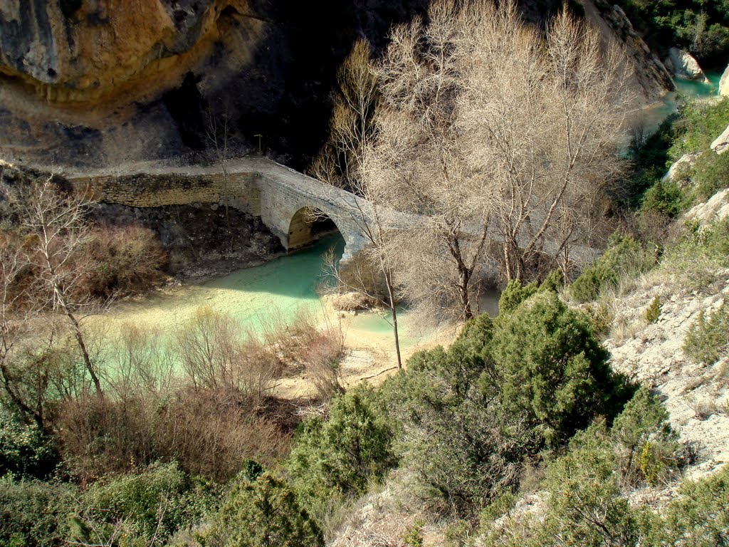 Pont de villacantal ( rio vero ) Alquezar by J.Ithourburu