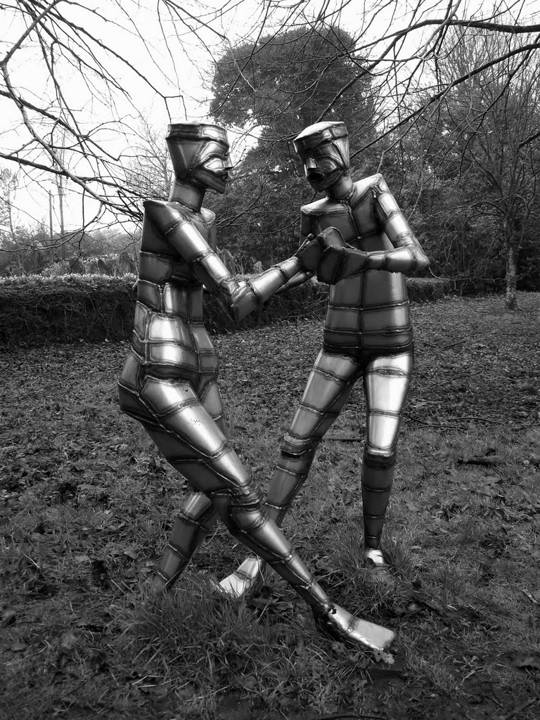 Stainless Steel Sculpture at Arlington Court,Devon by Andrew(ollie)Johnson