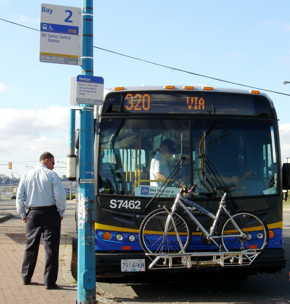 The 320 Surrey Central Station bus at Langley Centre. by uplands