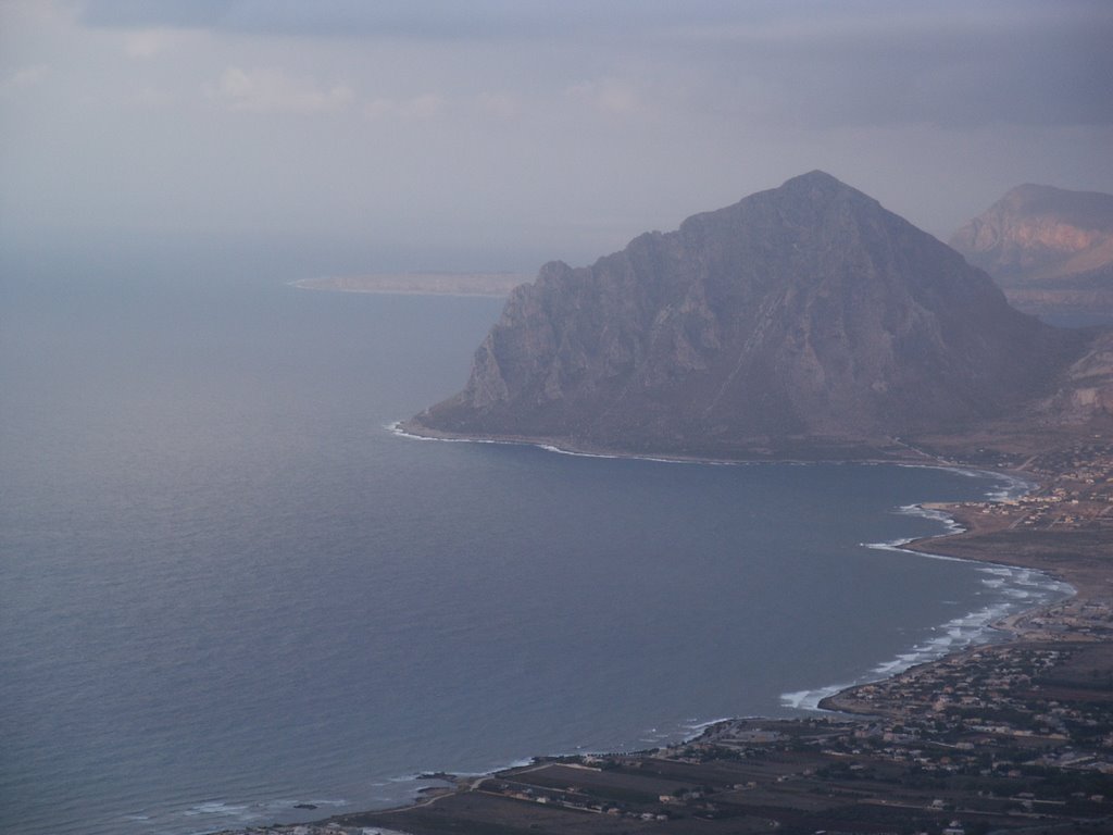 Mt. Cofano. View from Erice, Sicily by kszajows