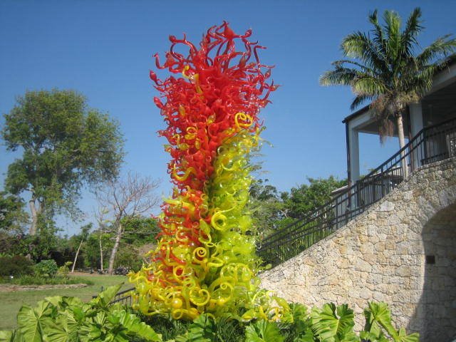 Chihuly Art Glass Exhibit at Fairchild Botanic Garden Coral Gabl 014 by oscar maren