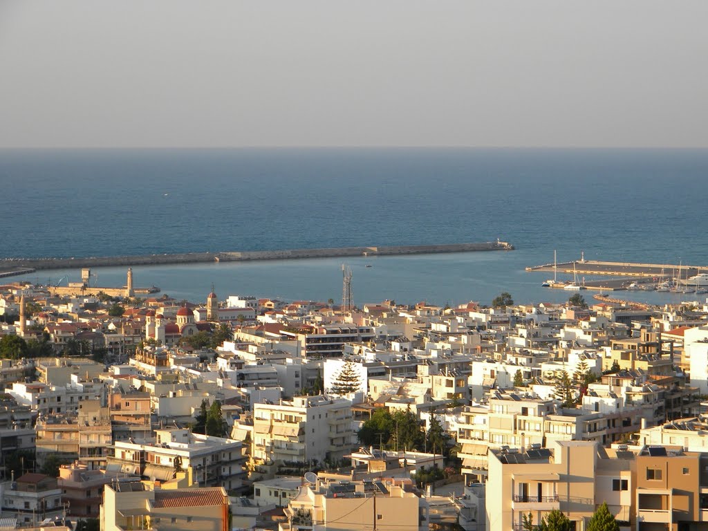 Panoramic view of Rethymnon Port by Kostas Xenos