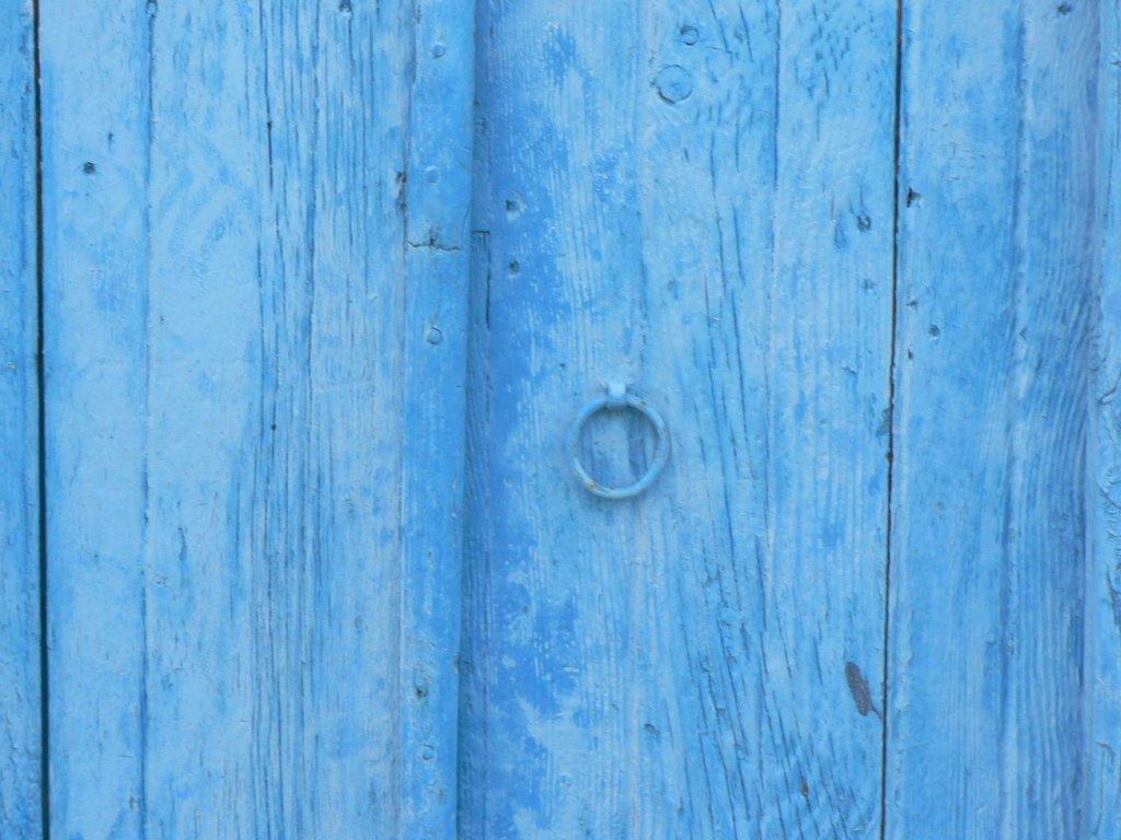 Blue door Neo Chorio by Phil Hassler