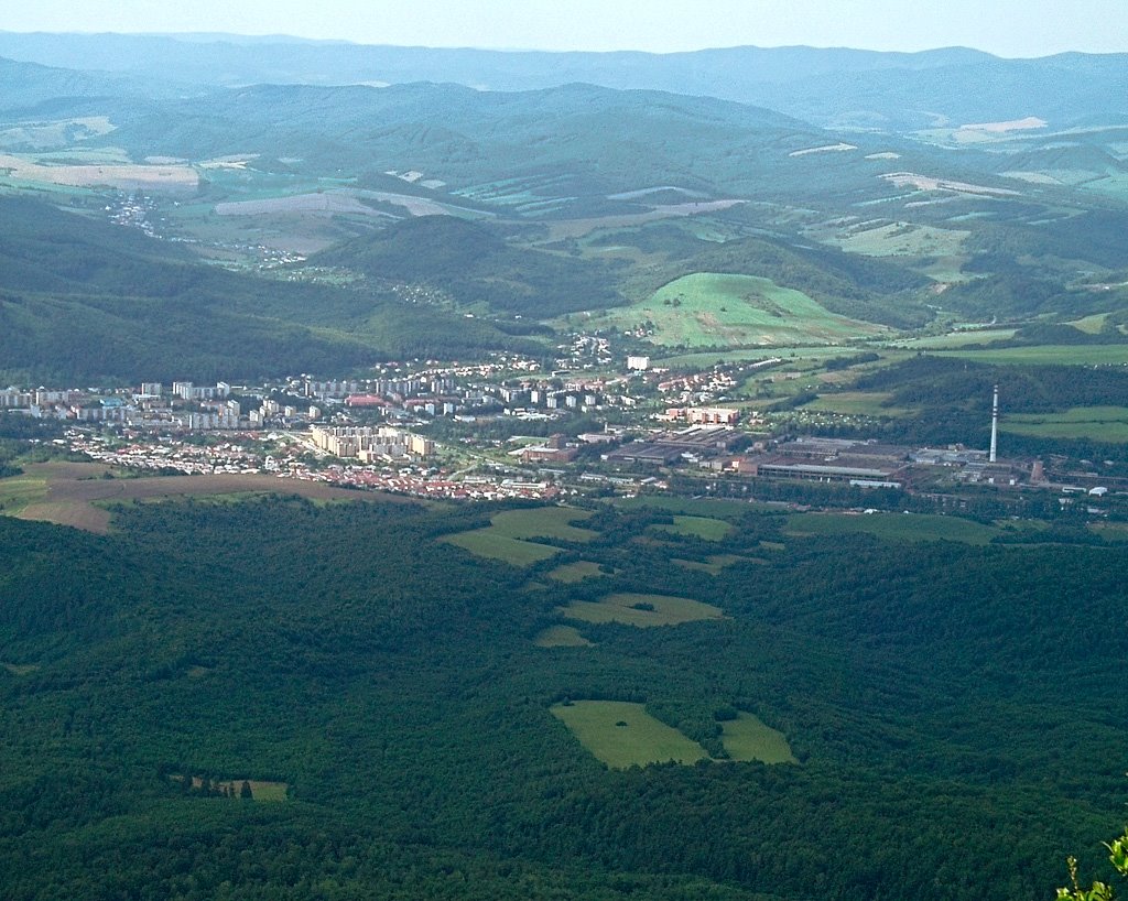 Town of Snina viewed from "Sninsky Kamen" hill by Dalibor Knis