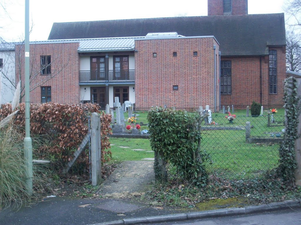 The back of Hook Parish Church by Robert'sGoogleEarthPictures