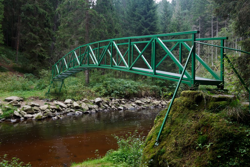 Footbridge over the Blanice / Lávka přes řeku Blanici by David Paloch