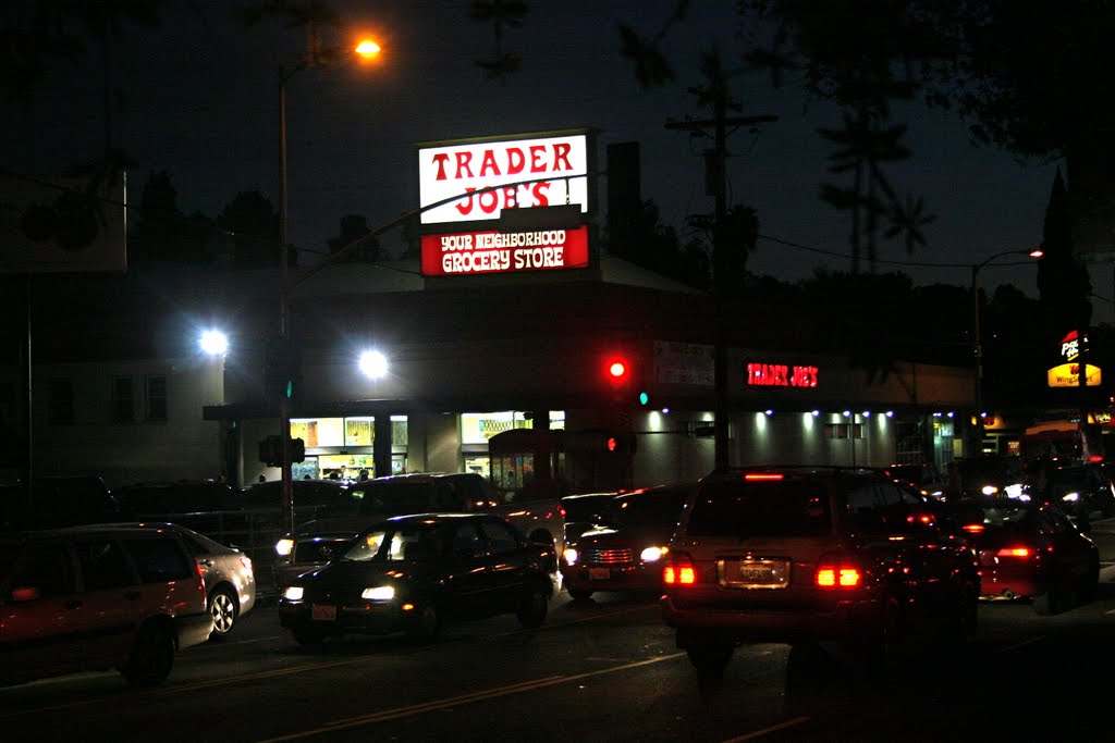 The infamous Silverlake Trader Joe's, and the parking lot from Hell, Silverlake, Los Angeles, CA by MICHAEL  JIROCH  &  www.michaeljiroch.com