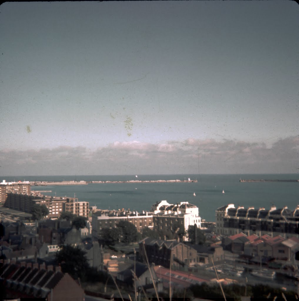 Latesummer of '65 --- View over Seafront-Dover from n.- west by StuckenPeter