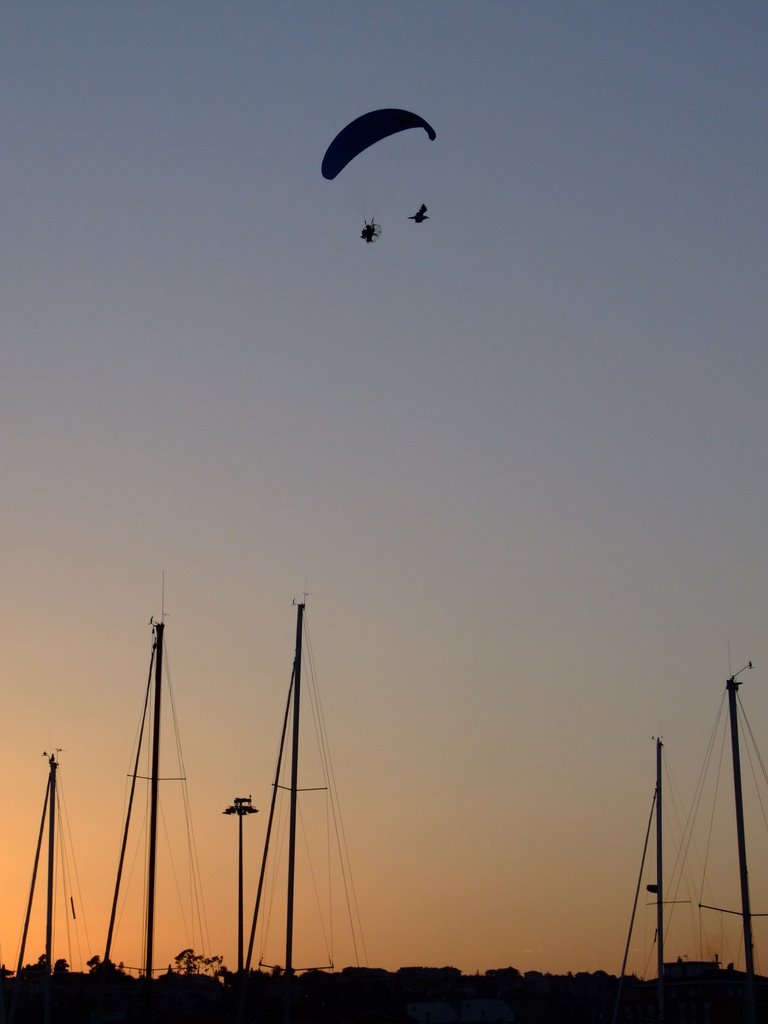 Giulianova - Molo turistico - tramonto in volo by ©claudionanni