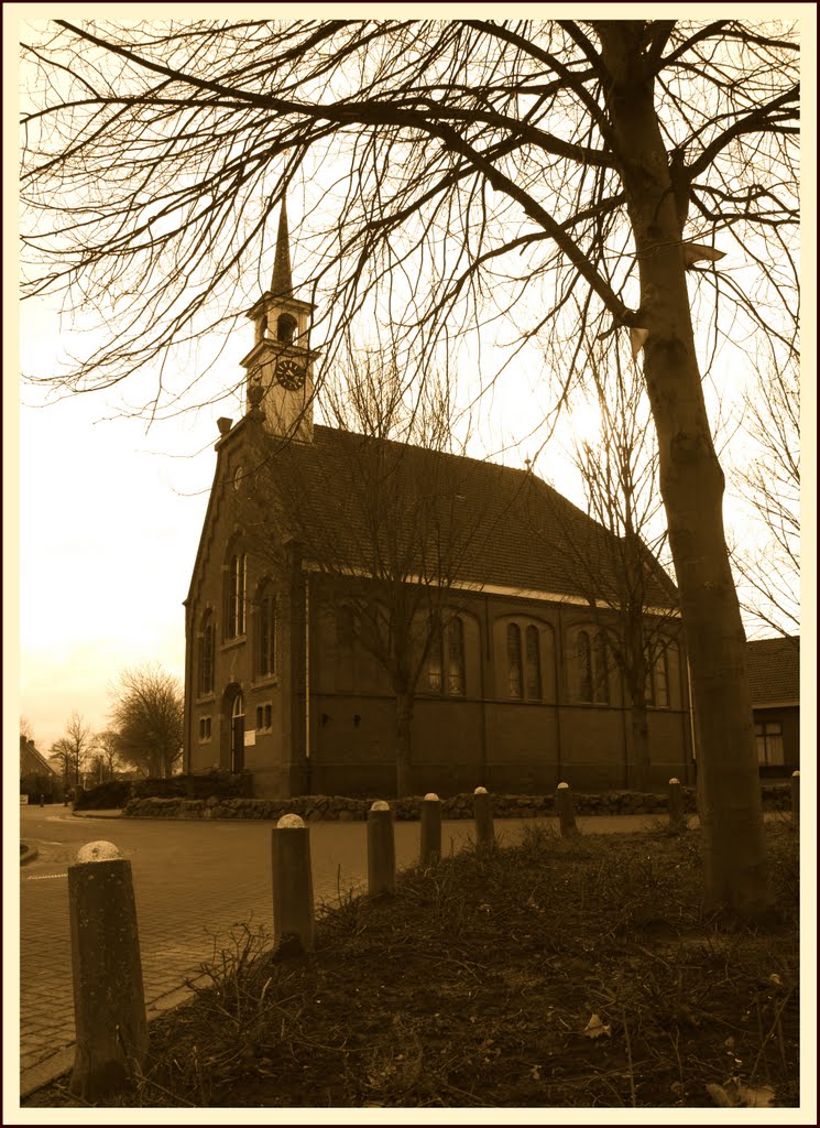 Kerk Kerkwerve by Ria Overbeeke