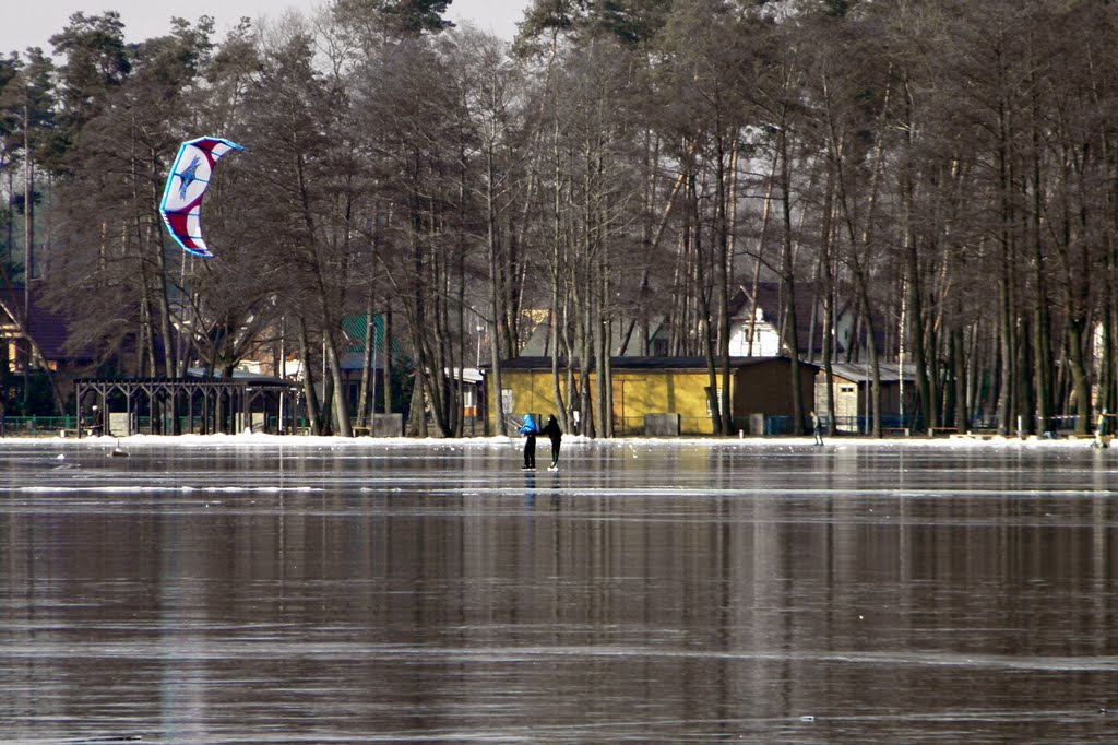 Jezioro Miedwie obok wsi Morzyczyn luty 2011 by Dębski Piotr