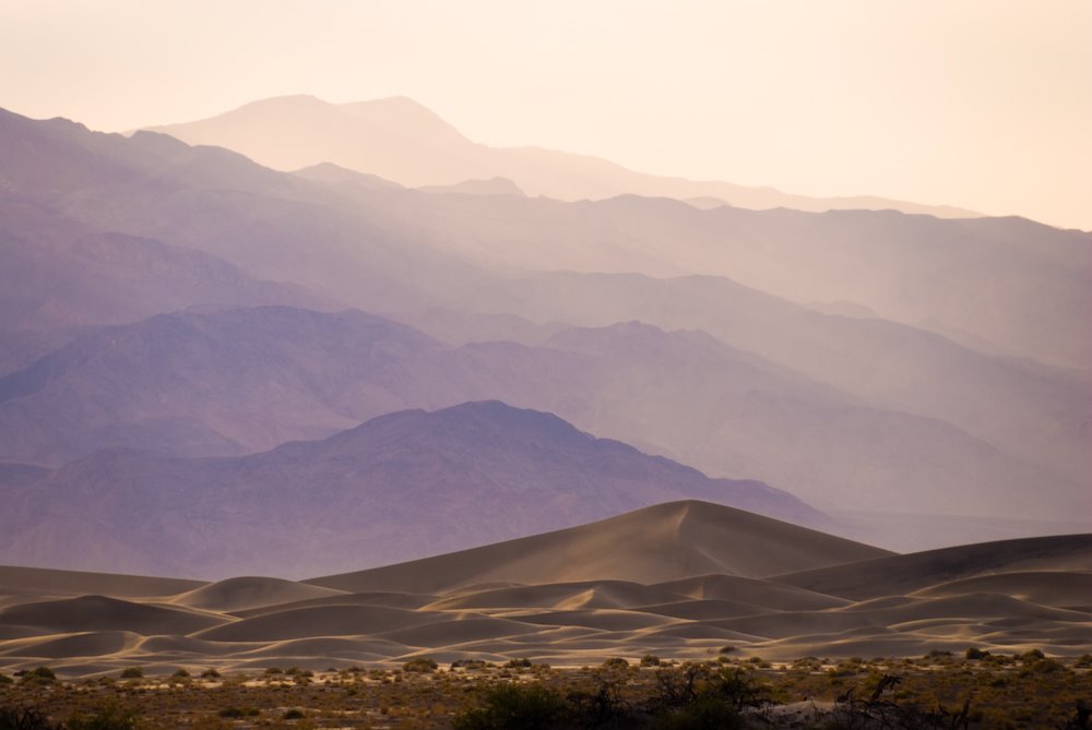 Sand dunes in storm by Matthew Ahrens