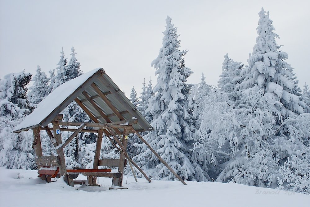 Winter on hill over the Jezersko by BranoU