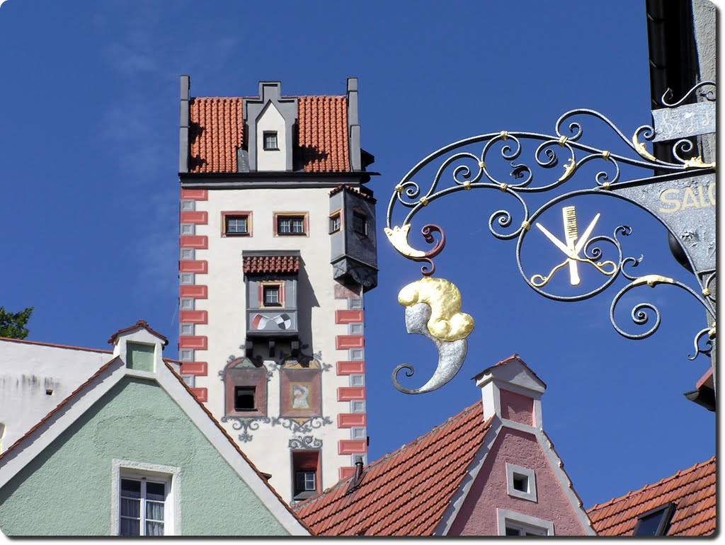 Nasenschild und Torturm in Füssen by Uli.F