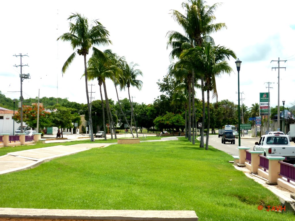 Boulevard Chahué rumbo a la Crucecita en Huatulco by Jorge Alberto Vega