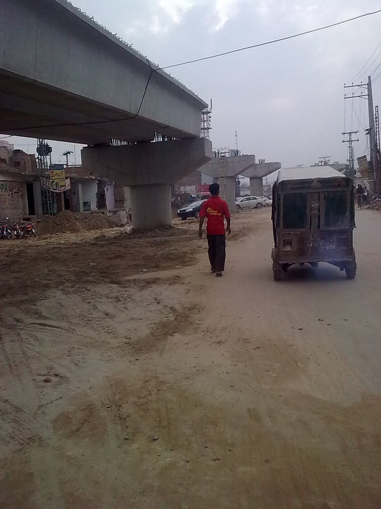 Under Construction Nishtar Chowk Flyover Multan by Dr Junaid