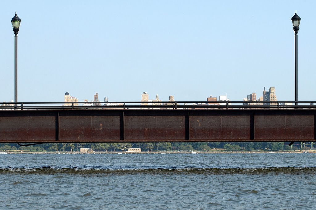 Hudson River Walkway Bridge, Harbor Place North Cove, West New York, New Jersey by jag9889