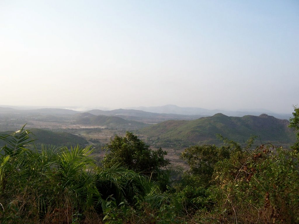 View of Quepem village from temple top by Dr. Prajakt Kamulkar