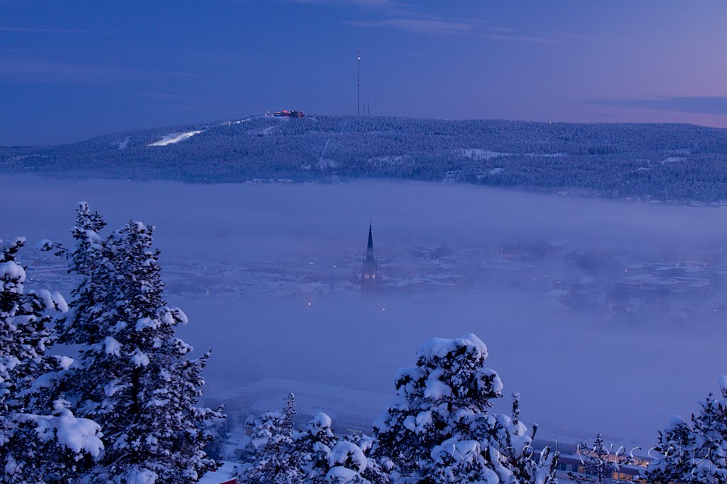 Eftermiddagsdimma över Sundsvall by Sundsvallsbilder