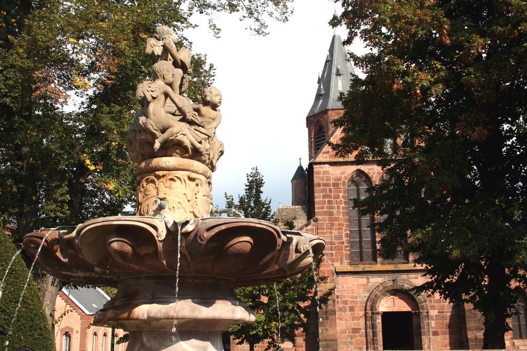 Fontaine aux Abeilles ; Fontaine mit Bienen ; Fountain with bees ; http://www.tourisme-haguenau.eu/ by Damien OTT