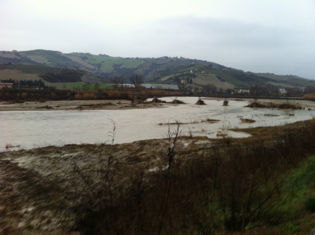 Fiume Tronto in piena by Antonio Bachetti