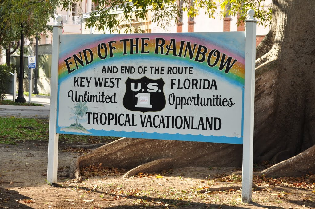 Key West US Hw # 1 End of the Rainbow Florida USA by icepickel