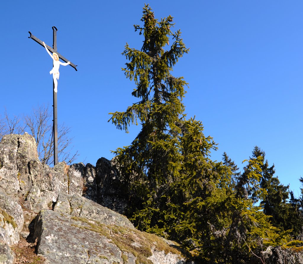 Ježíš na Stožecké skále by David Chábera