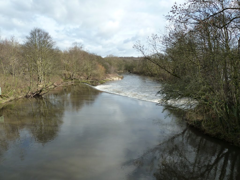 River Aire at Pollard Bridge Newlay Horsforth by heckingbottom