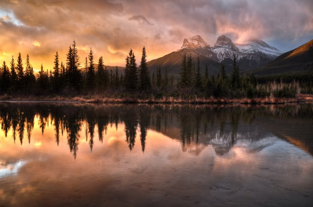 Three Sisters at Sunrise by Marko Stavric