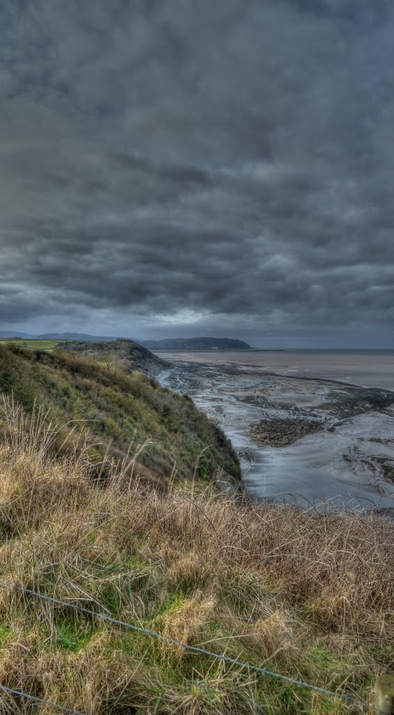 View to Minehead from cliffs near Watchet by TallBlokePH