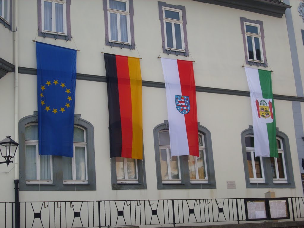 Ilmenau. The town hall on May 1, 2009 by Mykola Czerjoszyn