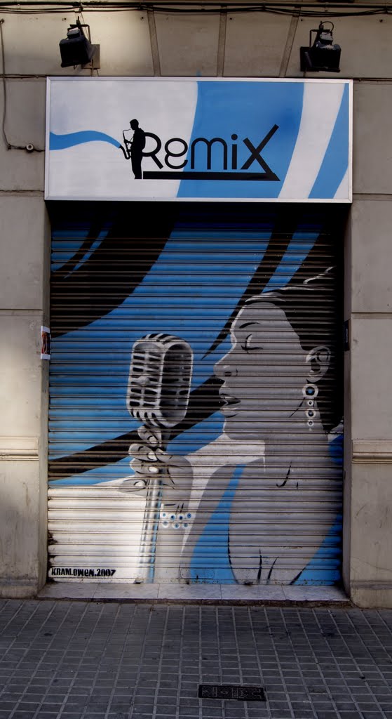 GRAFFITI DE "CANTANTE DE JAZZ". by ROBERTUS