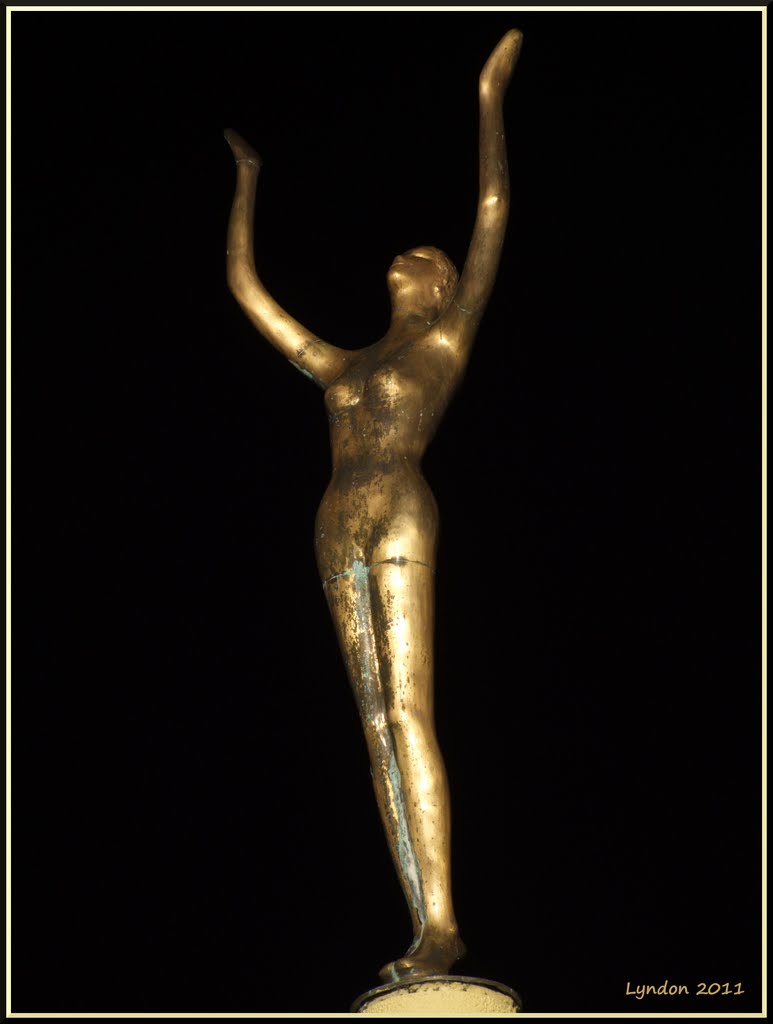 Napier's "Golden Lady" Statue by Lyndon