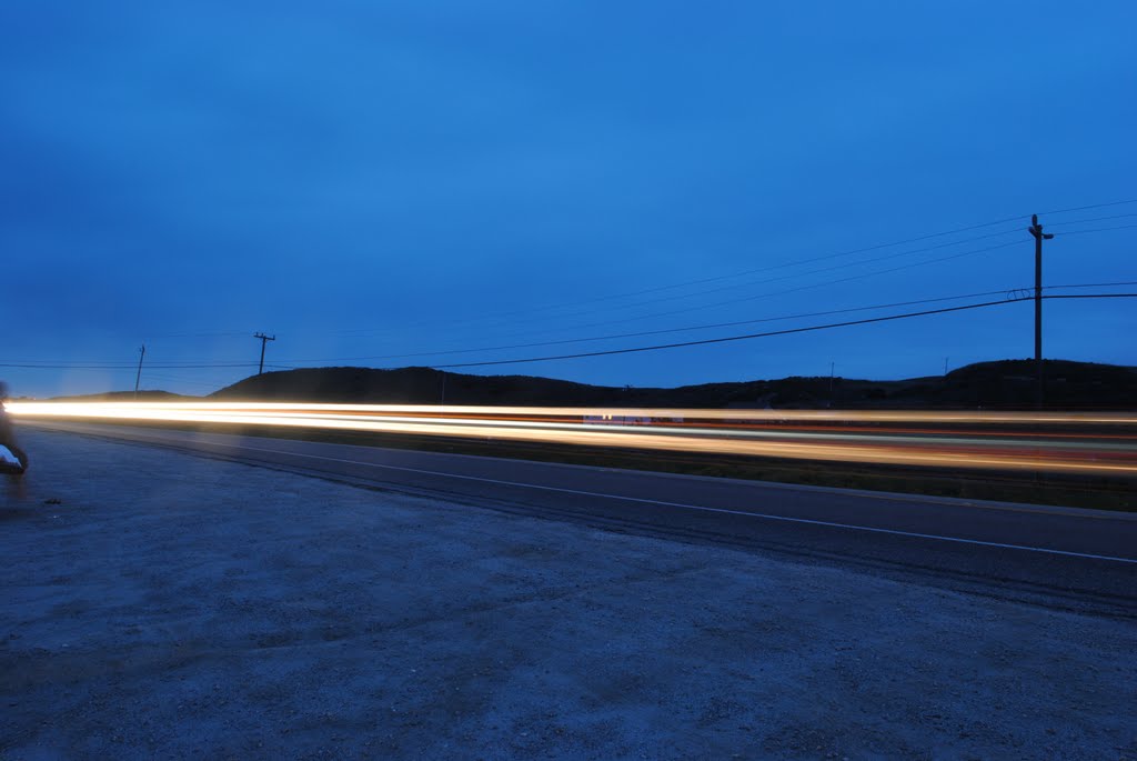 Car Light on Highway 1 by Pedro Solano