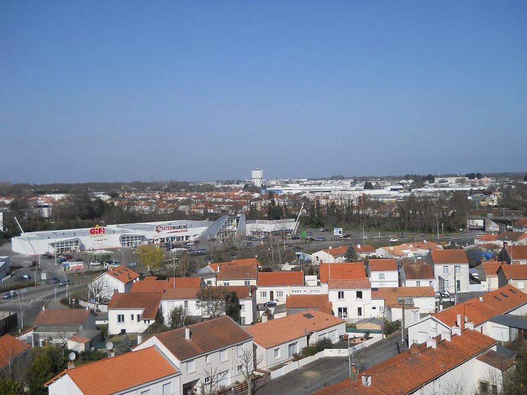 Quartiers nord de La Roche-sur-Yon, vue aerienne by William Chevillon