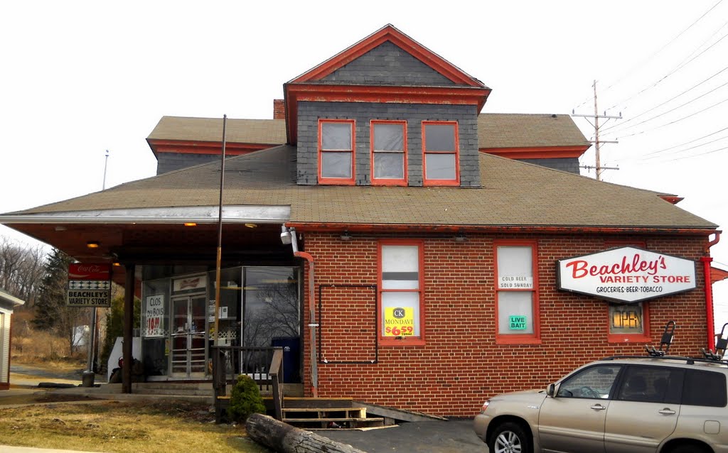 Hagerstown & Frederick Railway Post Office & Train Station, now Beachley's Variety Store, 4602 Old Swimming Pool Road, Braddock Heights, MD by Road Runner