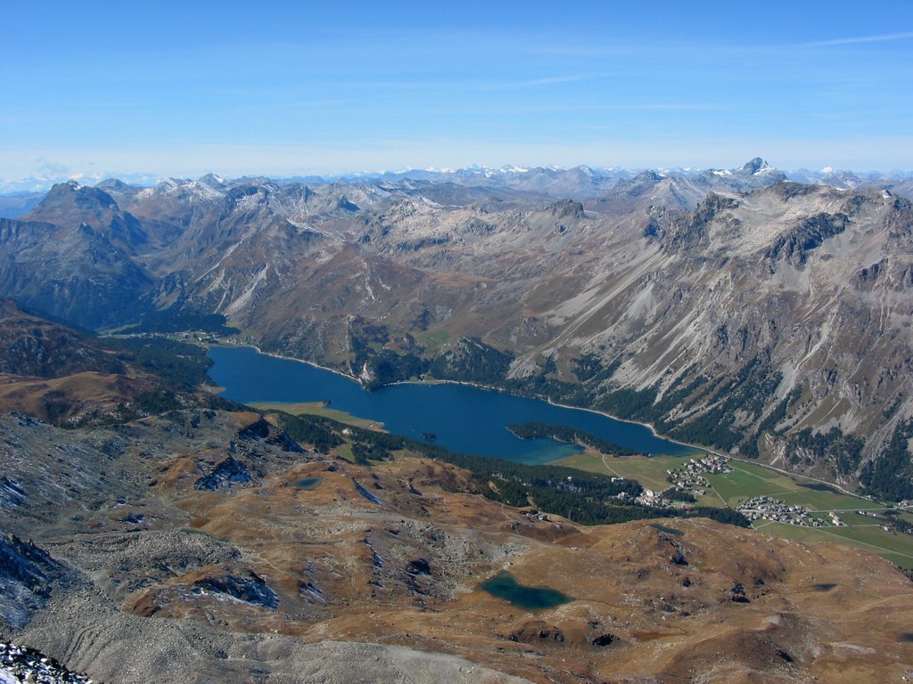 Lej da Segl seen from Corvatsch, Switzerland by Felix Gattiker