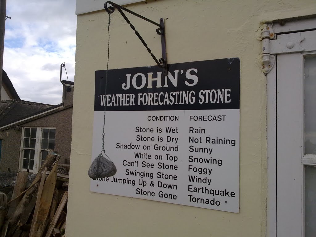 Johns Weather Forecasting Stone at Porthallow by Darkcity1965