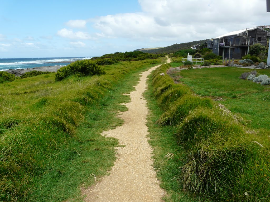 Start of the Great Ocean Road walk at Marengo, Apollo Bay by diannemcd