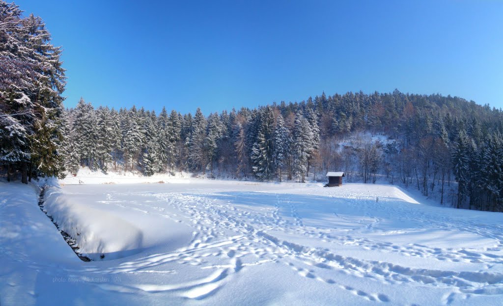 Panorama Velka Vodarenska reservoir by Karsten Ivan