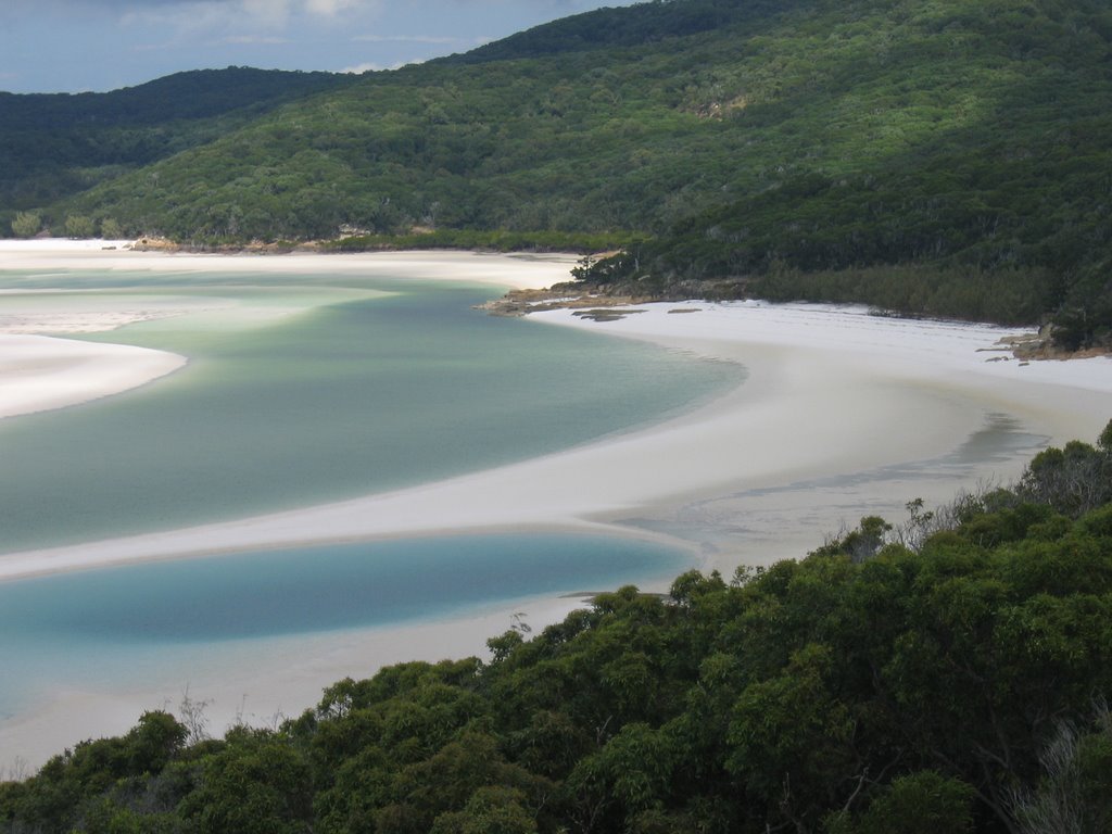 Whitehaven Beach, Whitsunday Islands, Airlie Beach, Queensland, Australia by Thomas Bridle