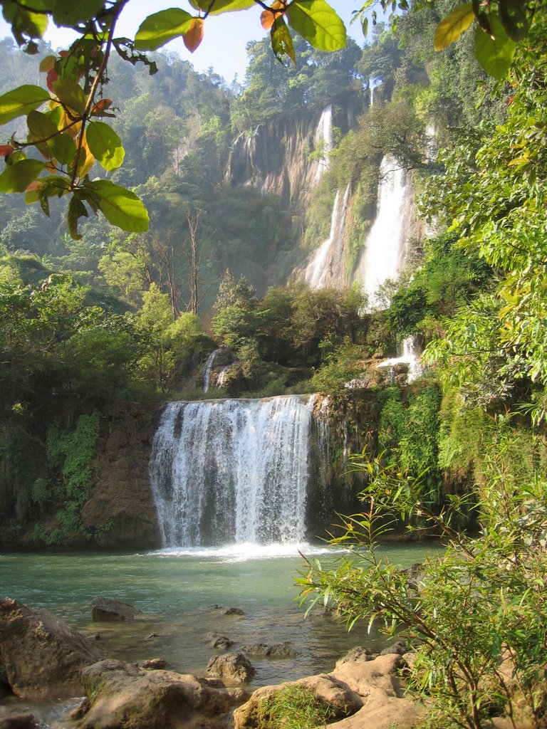 Thee Lor Su waterfalls, Near Umphang in North West Thailand by Thomas Bridle