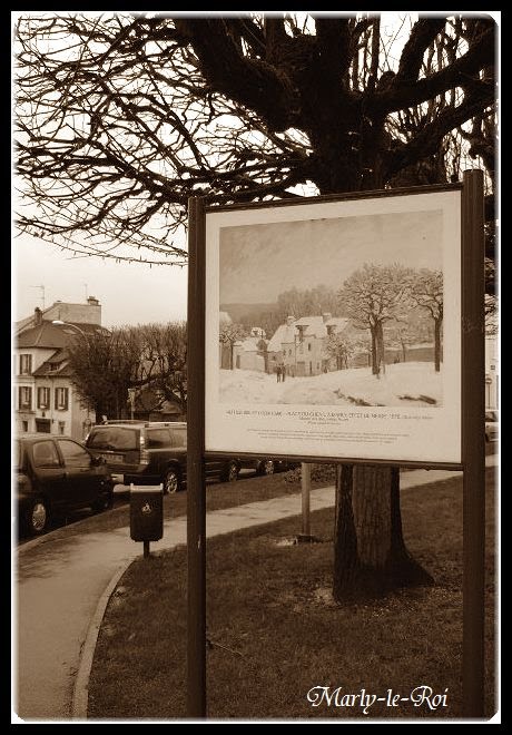 Place du Chenil à Marly, effet de neige - Alfred Sisley (Marly-le-Roi, France) by ©wiz