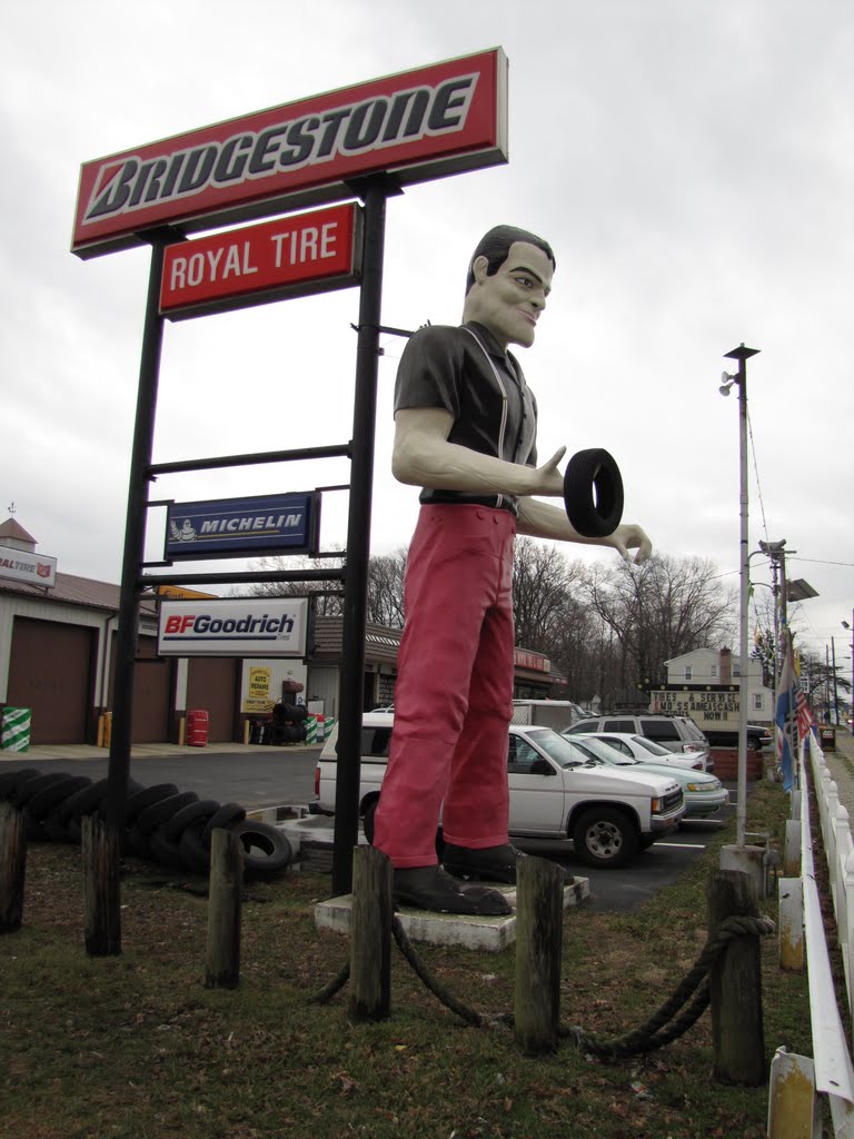 Royal Tire Muffler Man by Chris Sanfino