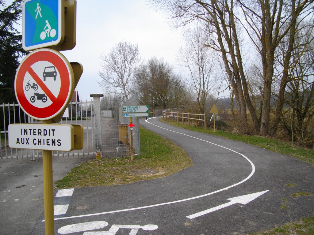 Nouvelle piste cyclable pour regoindre Morvillars et l'Eurovéloroute 6 by Claudius B.