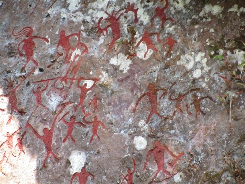 Ximeng - 2000 year old cliff paintings by Dolphintorn