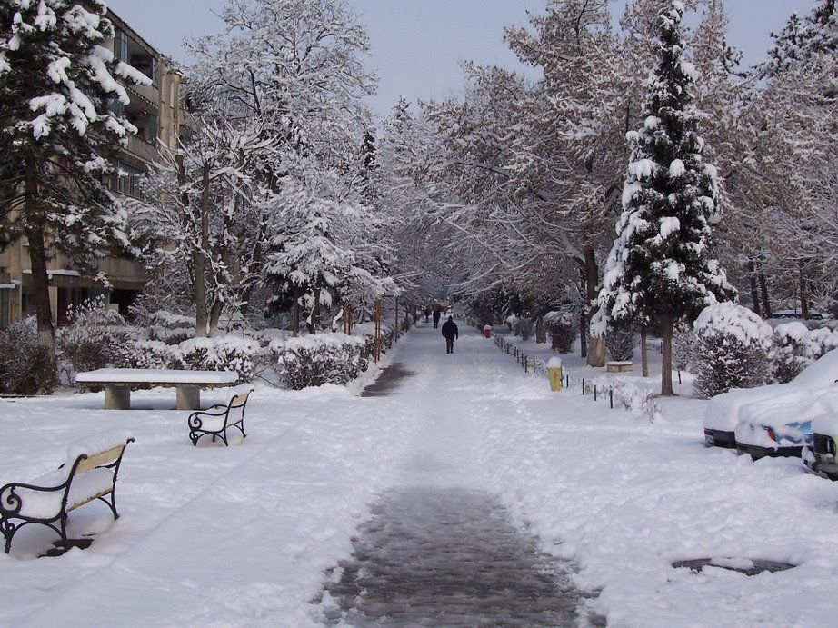 TgMures - Tudor - walkaway near "Super" playground in winter by jeffwarder