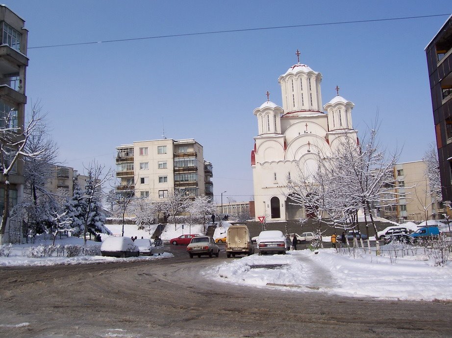 TgMures - Tudor - the Orthodox church near Fortuna in winter by jeffwarder