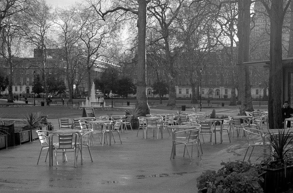 Russell Square after the rain by Matthew Winn